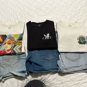 Girls obey bundle with Jean shorts